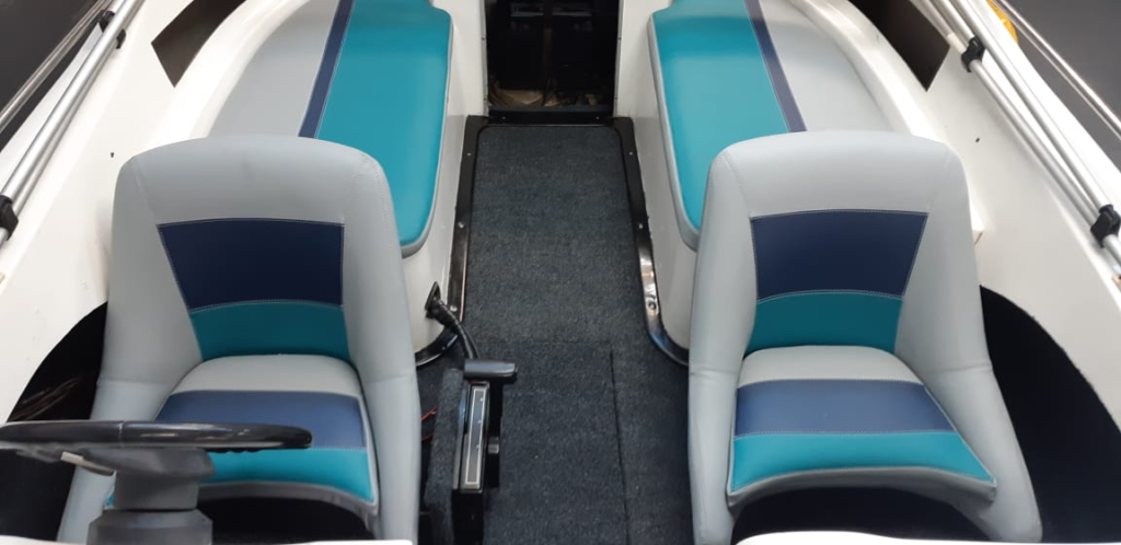 Marine vinyl boat upholstery