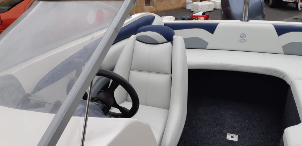 Marine vinyl boat upholstery